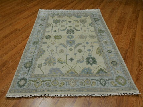 Bohemian Rug, Oushak Turkish Ushak Rug,Contemporary Oushak Rug 4x6.2 Ft - Picture 3 of 14