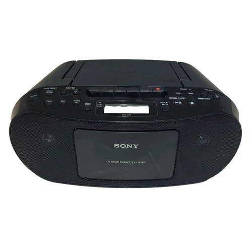 Sony CFD-S50 Portable Stereo AM/FM Radio CD Cassette Corder Boombox 12W