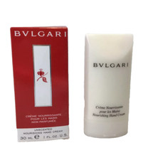 BVLGARI Unscented Nourishing Hand Cream Travel Mini 1 Oz 30 Ml New