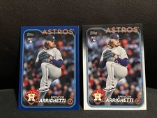 2024 Topps Update Blue Border / Base Spencer Arrighetti RC #US52 Astros