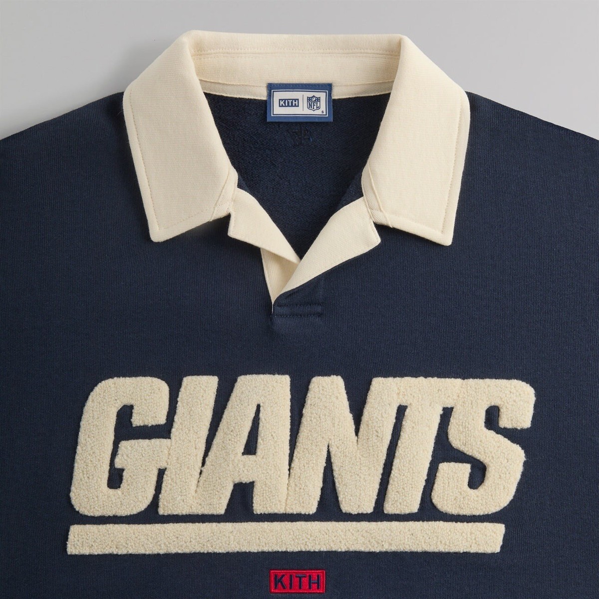 ☆ KITH x ‘47 NFL GIANTS pullover コラボスウェット ☆ Kith & '47 for the NFL New York Giants Nelson Collared