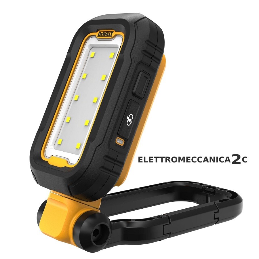 DEWALT DCL182-XJ torcia led testa rotante usb tipo c 250-500-1000 lumen