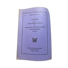 Proceeds Of The General Military Council L.A.M.P.  Freemasonry 1969 I.O.O.F.