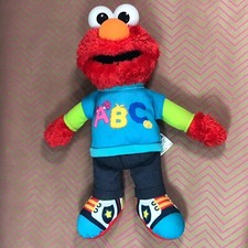 Sesame Street Talking ABC Elmo Figure Plush Stuffed Animal 12 2013 Hasbro