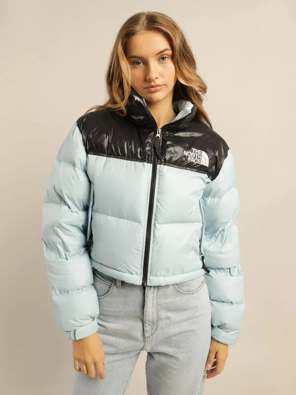 The North Face Women’s Nuptse Short Jacket- Beta Blue