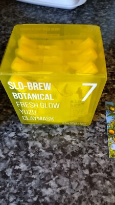 Fresh Glow Yuzu Clay Masks (7 Masks/Box) By SloBrew Botanical LLC
