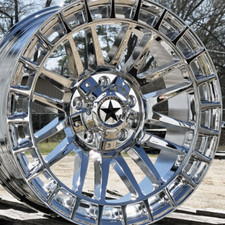 20 Chrome Lonestar Frontier Wheels 20x9 5x150 8mm Fit Toyota Tundra 07-21