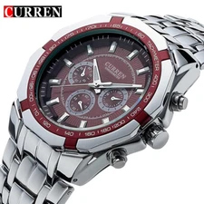 CURREN Brand Watches for Men Steel Bracelet Wristwatch Business Male Watch Gifts