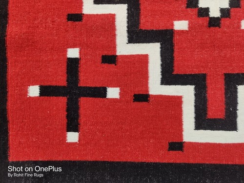 5x8 Fuß Handgewebter Rot Navajo Teppich Western Kollektion Indianer Stil Rug - Bild 18 von 20