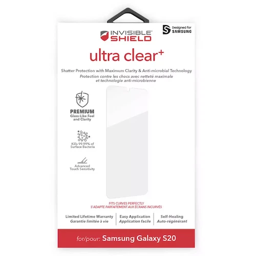 ZAGG Samsung Galaxy S20 InvisibleShield Ultra Clear+ Screen Protector - Image 2 of 2