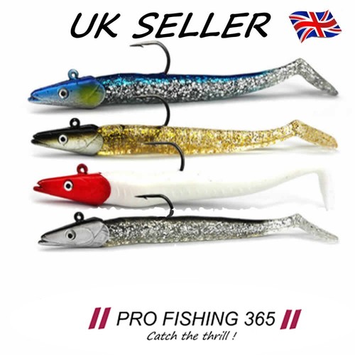 Bass Cod Mackerel Sea Fishing Lures Jighead Soft Savage Bait Gear 10 Grams X 5 - Picture 12 of 12