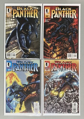  MCU Comic Keys Black Panther #1 2 3 4 (1998) NM+(9.4-9.8) White Wolf
