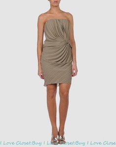 taupe cocktail dress