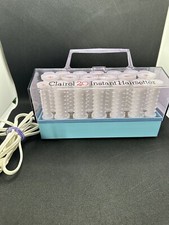 Clairol 20 Instant Hairsetter Hot Rollers Blue Bottom Denmark No Clips -Works-