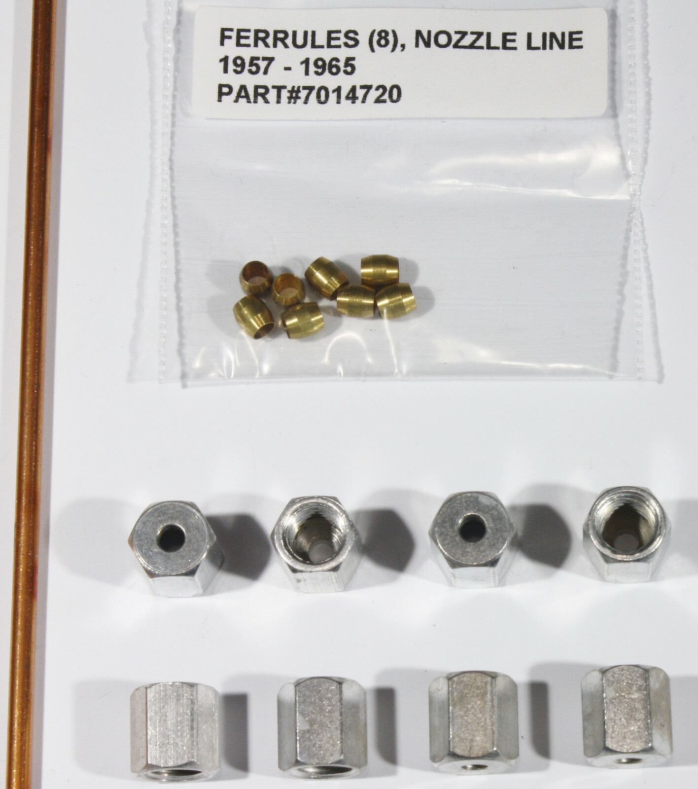 1957 E1958 Chevy & Corvette Fuel Injection Spider Lines, Ferrules