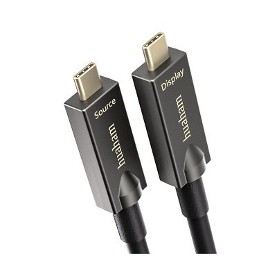 huaham Full Featured USB C to C Fiber Optic Cable 10M/33FT, 10Gbps&PD 60W Cha...
