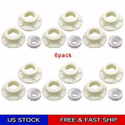 6Pack - W10820039 280145 Hub Kit for Whirlpool Cabrio Bravo Oasis Washer