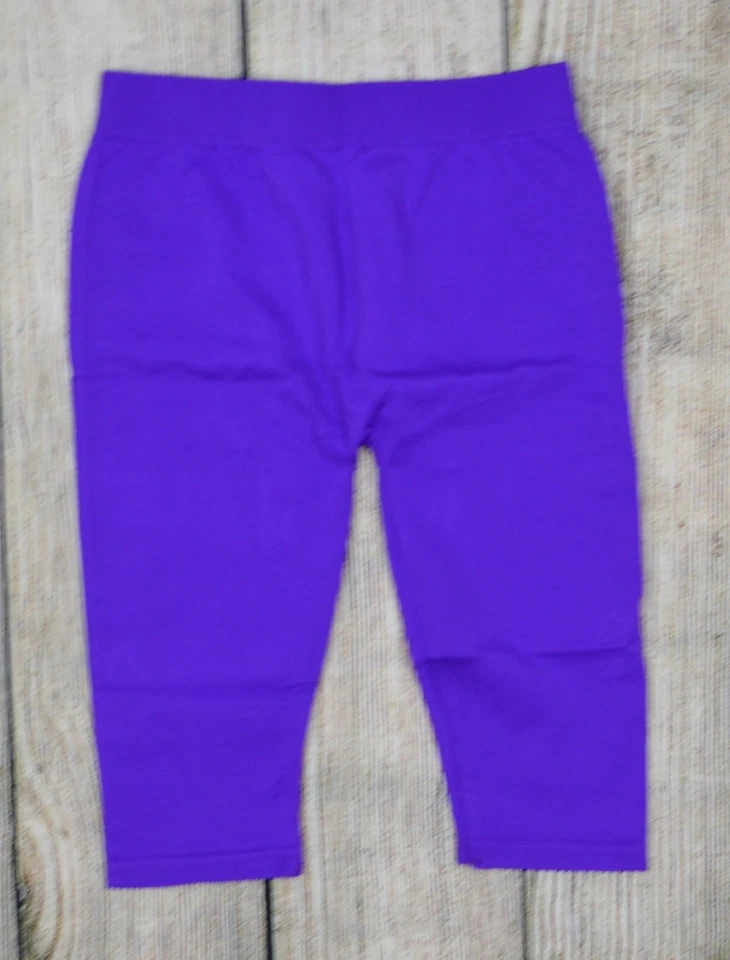 Pantalón legging elástico púrpura sin costuras Pink House para niñas pequeñas 2T-4T Foto 4 de 4