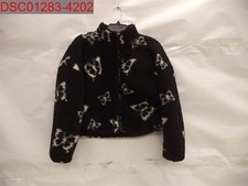 Wild Fable Women Black Butterfly Faux Fur Full Zip Sherpa Jacket S 195994787317