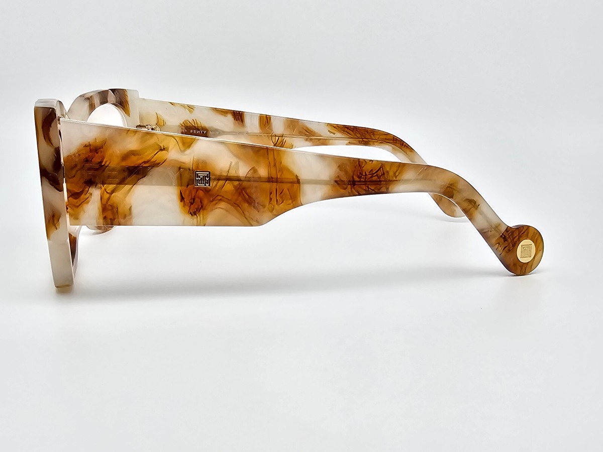 Fenty FY400171 55E Brown Ivory Marble Sunglasses Frame w 
