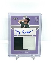 TY EVANS 2020 LEAF PERFECT GAME PATCH AUTOGRAPH #5/5 PURPLE FLORIDA GATORS 🔥📈