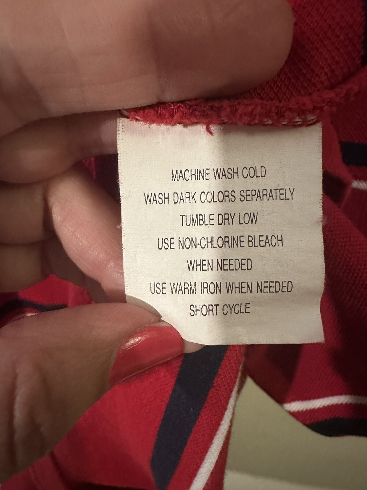 Company 81 Polo Y2K Shirt Men’s XL Red Striped Retro Hip Hop Golf Preppy Casual image 7