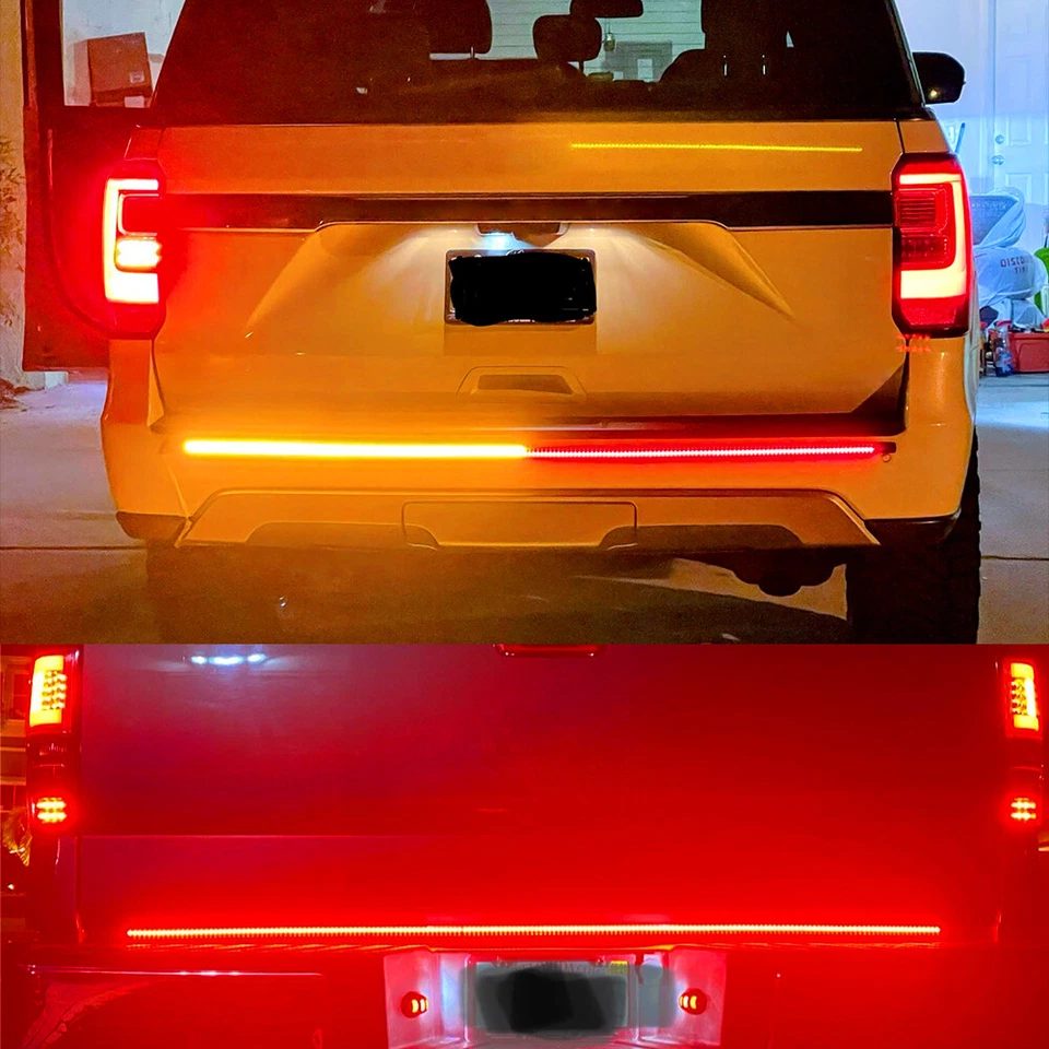 LED Truck Tailgate Light Bar Strip Tail Dynamic Signal Brake Reverse 48inch Lamp Foto 3 de 4