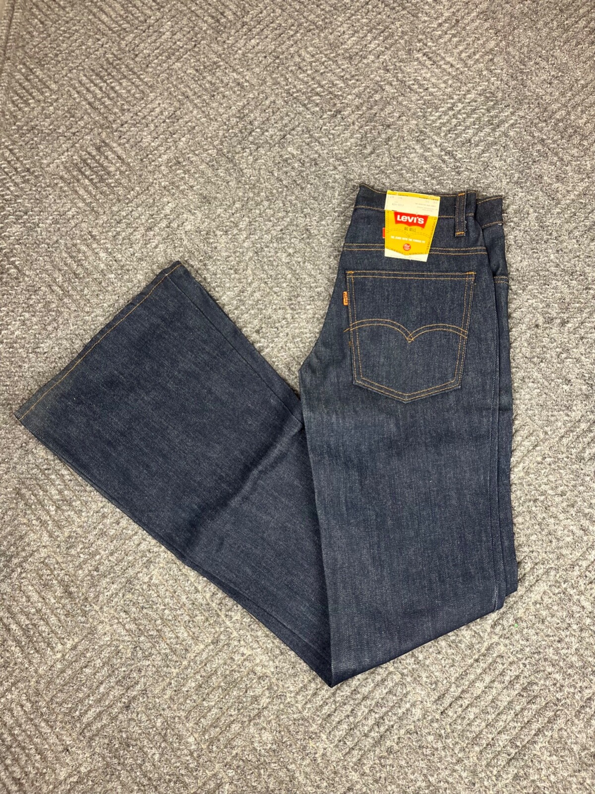 Vintage Levis 684 Orange Tab Bell Bottom Mens Jeans 29x36 Big Bell