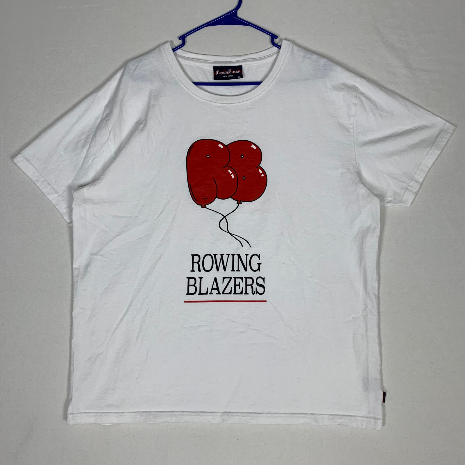 FILA T shirt bianca canottaggio blazer palloncino XL