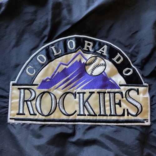 Vintage Colorado Rockies MLB Starter Jacket/Coat hooded Large - Picture 9 of 10
