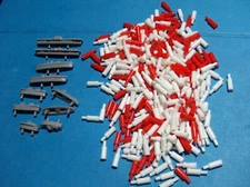 10 Battleship Ships Pegs Replacement Pieces Parts 80 Red 160 white LONG  pegs 32