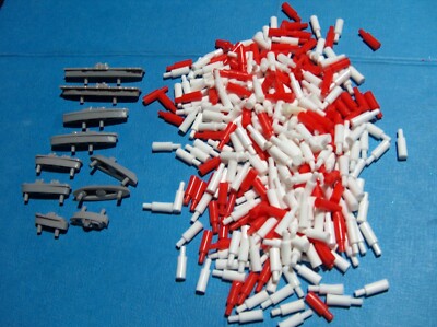 10 Battleship Ships Pegs Replacement Pieces Parts 60 Red 160 white LONG  pegs 32
