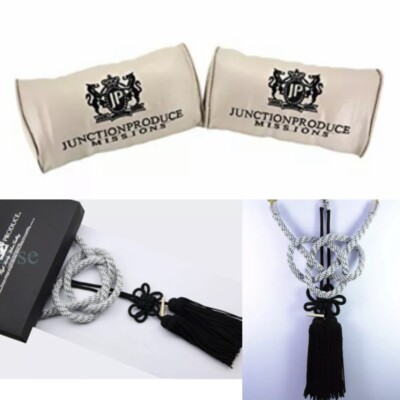Junction Vip Pillows JUNCTION PRODUCE VIP Car Neck Pillow Headrest Beige+SB Charm Kin Tsuna ...