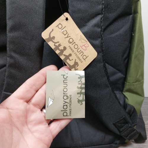 Zaino scuola Playground TopGun borsa verde militare per ragazze e bambini 17" nuovo con etichette - Foto 5 di 9