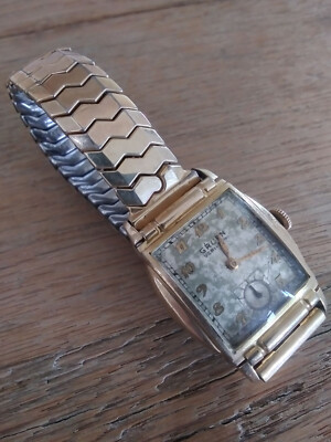 Vintage Gruen Veri-Thin Mens Watch 29mm Cream Dial Gold Stretch Band Manual Gruen Veri-Thin Precision 21 Watch main image 4