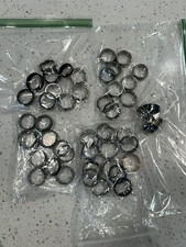 Lot Of 50 Rings - Triton FG MGW - Tungsten Carbide Titanium Stainless Steel