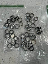 Lot Of 50 Rings - Triton FG MGW - Tungsten Carbide Titanium Stainless Steel