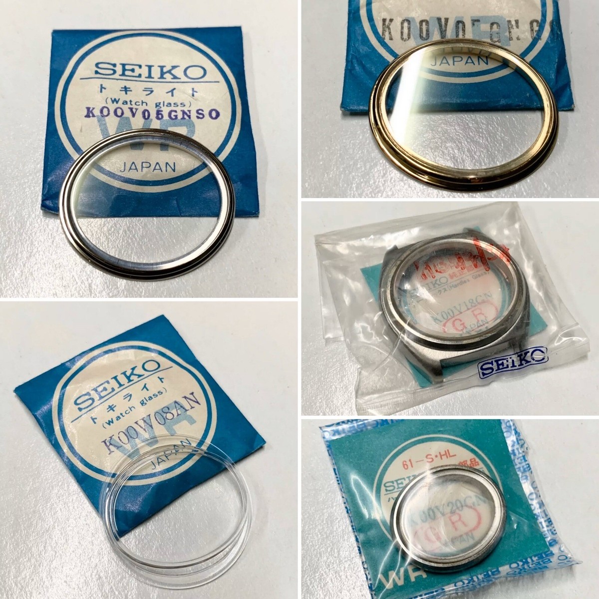 NOS GENUINE CRYSTAL SEIKO 5246-5000 5606-5050 6119-5410 6119-5420