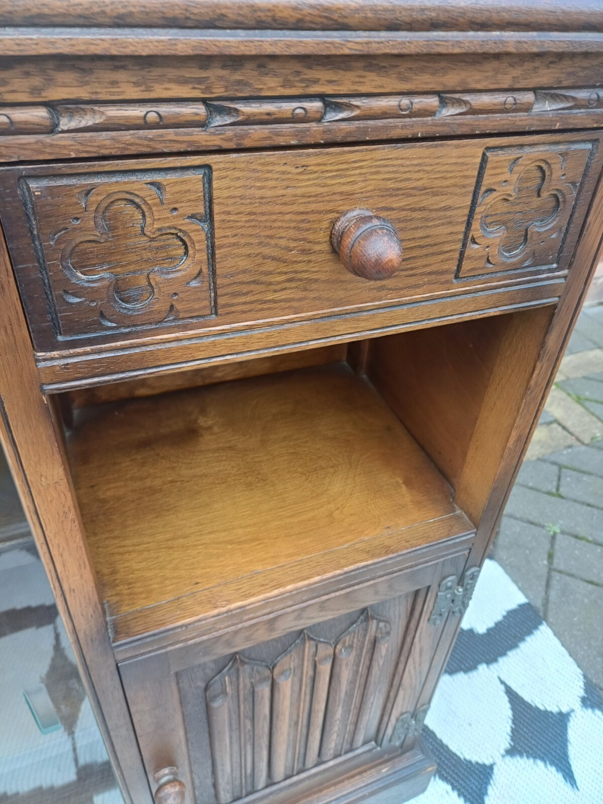 Vintage Oak Old Charm Bookcase Storage Can Deliver eBay
