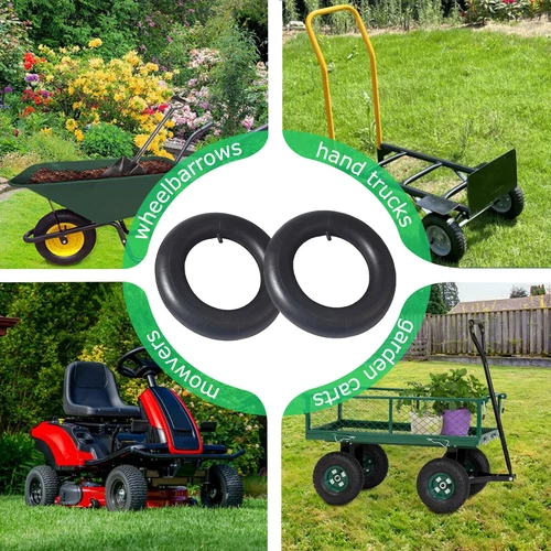 2 piezas 4,80/4,00-8 tubo interior 4,00-8 4,80-8 480/400-8 ruedas carretillas neumáticos - Imagen 5 de 16