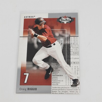 2003 Fleer Box Score #18 Craig Biggio Houston Astros 