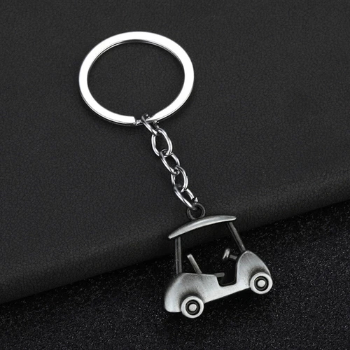 1pc Fashionable Hot Selling Alloy Golf Cart Neutral Fun Gift Keychain - Imagen 22 de 35