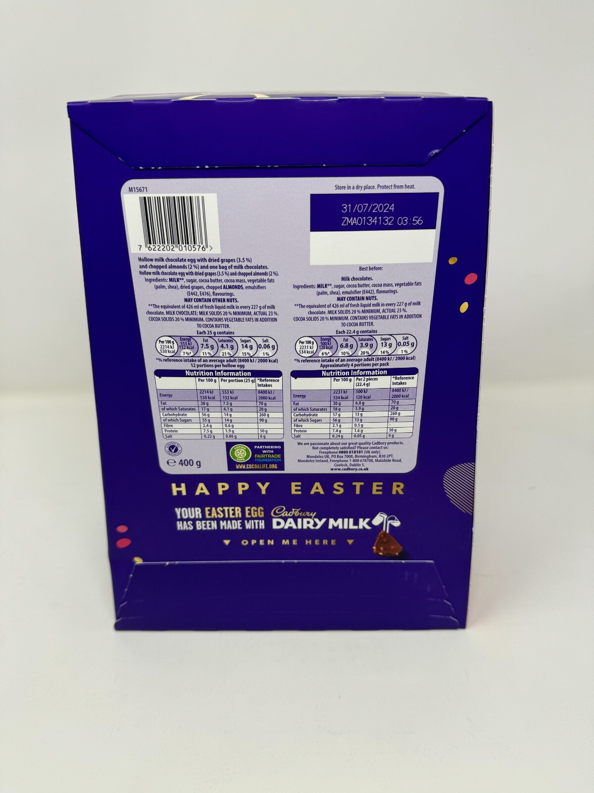 Cadbury Ultimate Fruit & Nut XL Easter Eggs 400GSAME DAY DISPATCH eBay