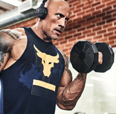 Project Rock Dwayne Johnson Brahma Bull Above The Bar Tee Blue 1357999 Sm  Small 193445119588 | eBay