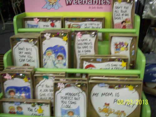 Weebabies Plaque "If you want Job Done Give " Ceramic with Hanger Judy Shelby - Picture 2 of 3