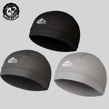 Cooling Moisture Sweat Wicking Dome Skull Cap Helmet Liner Bald Sport Beanie Hat