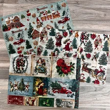 ReDesign with Prima A3 Decouage Fiber Pack - SANTALAND SPARKLE