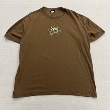 T-shirt surf vintage Quick argento marrone double face taglia XLarge
