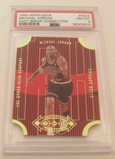 1996 Upper Deck Michael Jordan #FB23, Fast Break Connection, PSA 8, NM-Mint