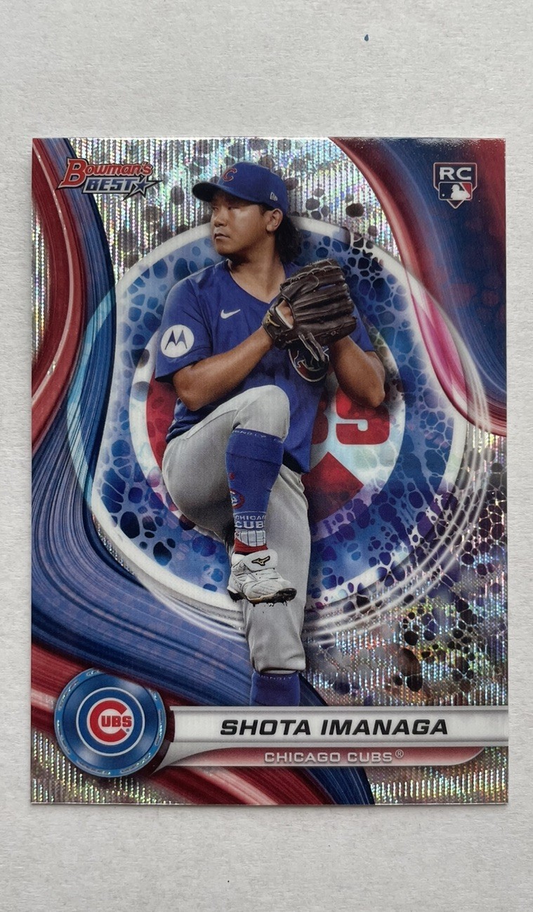 2024 Bowman’s Best Shota Imanaga Wave Refractor RC #16 Chicago Cubs Rookie